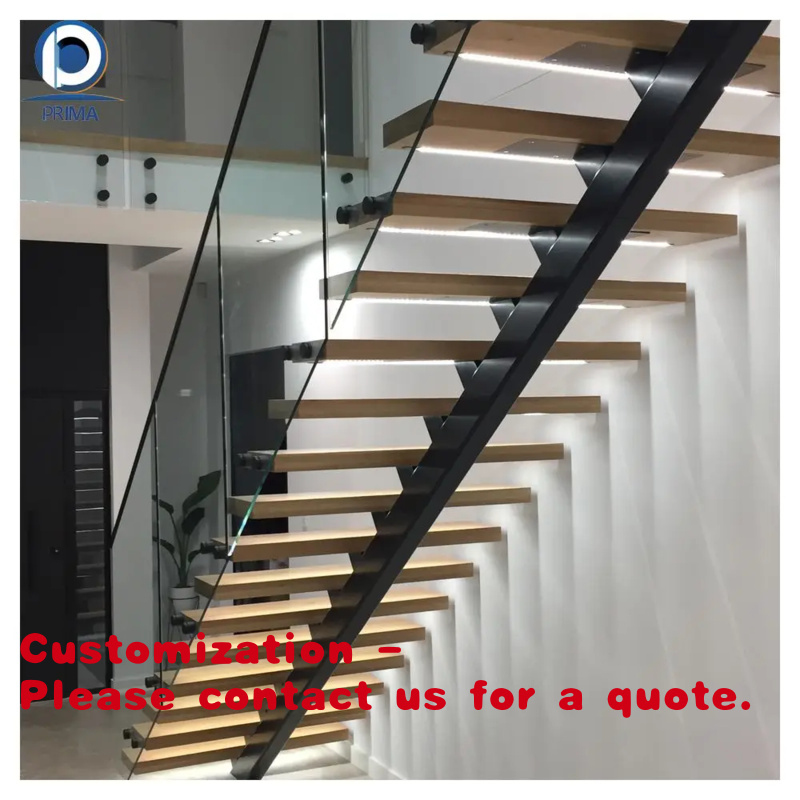 Interior Design Modern - Özel Tasarım Tek Kirişli Merdiven -