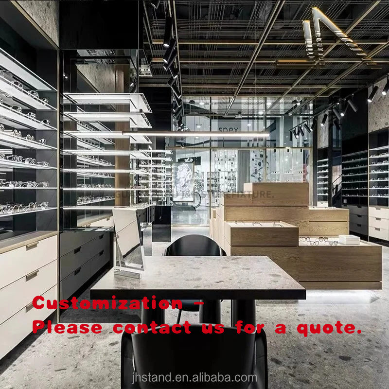 Interior Design Modern - Özel Tasarım Optik Mağazası Gözlük Teşhir