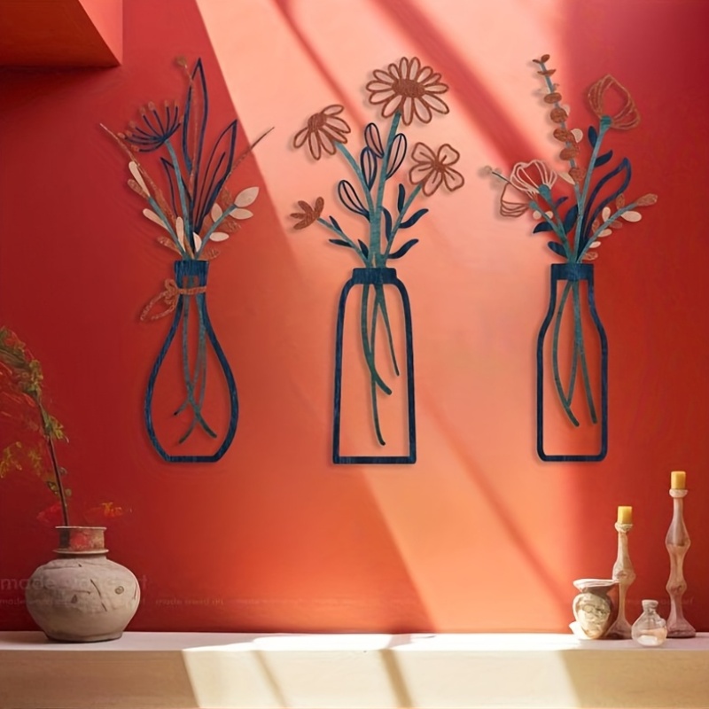 3 Büyük Çiçek Desenli Duvar Sa - Interior Design Modern incelemesi ve fiyatı