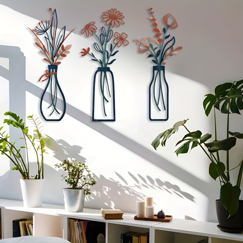 3 Büyük Çiçek Desenli Duvar Sa - Interior Design Modern incelemesi ve fiyatı