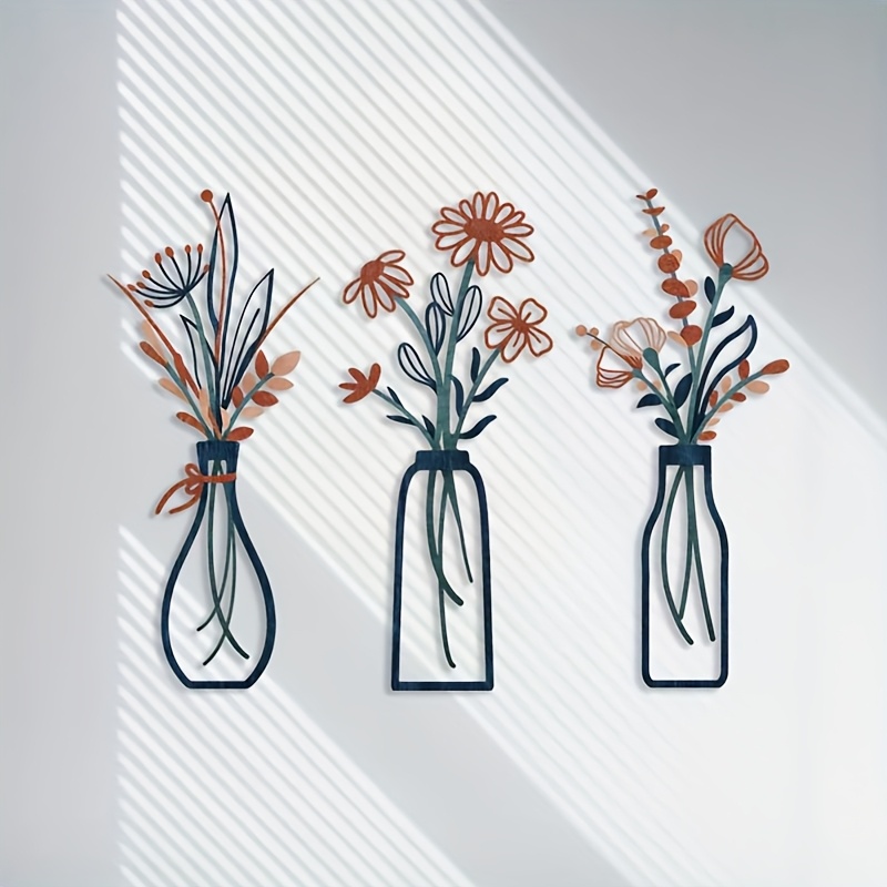 3 Büyük Çiçek Desenli Duvar Sa - Interior Design Modern incelemesi ve fiyatı