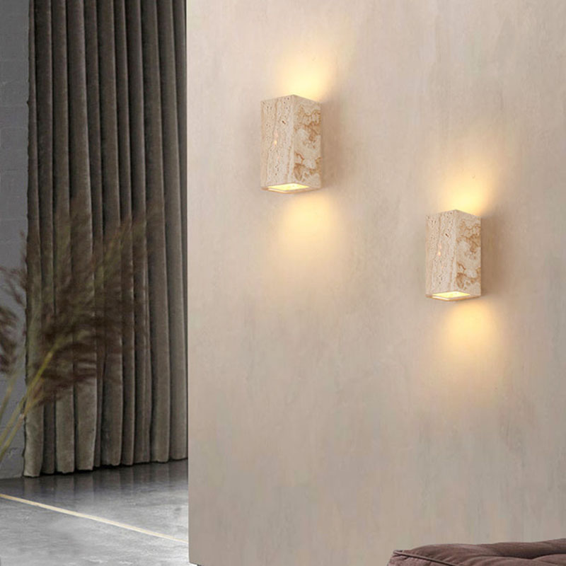 Küboid Taş LED Duvar Lambası 3 - Interior Design Japandi incelemesi ve fiyatı
