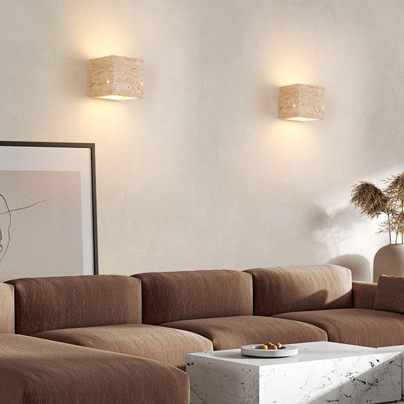 Küboid Taş LED Duvar Lambası 3 - Interior Design Japandi incelemesi ve fiyatı