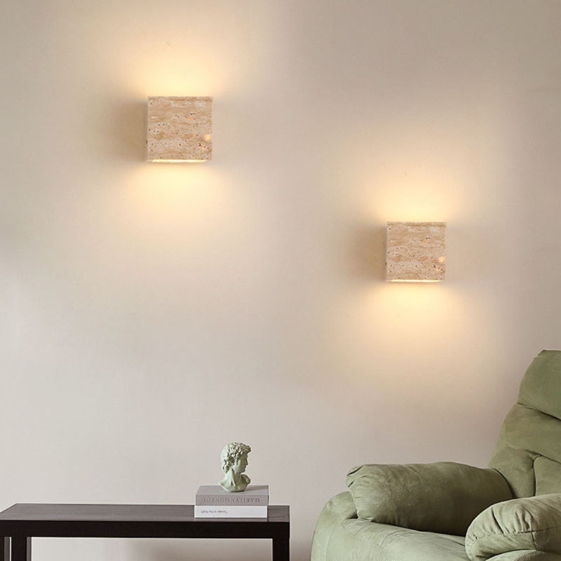 Küboid Taş LED Duvar Lambası 3 - Interior Design Japandi incelemesi ve fiyatı