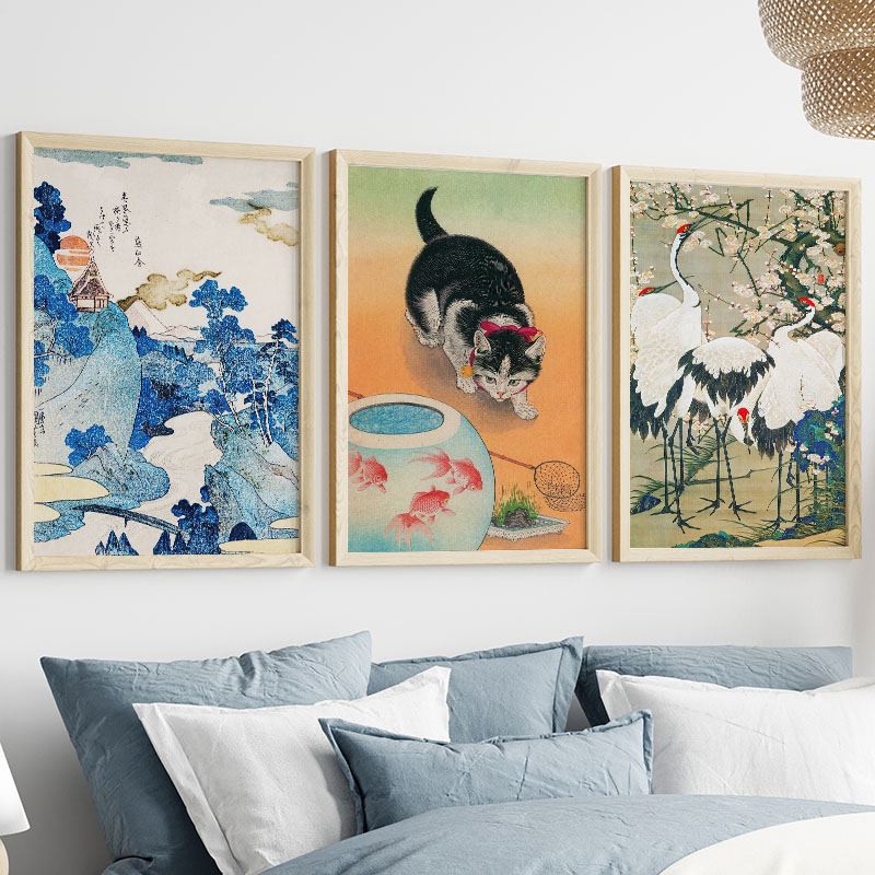 Japon Katsushika Hokusai tuval - Interior Design Modern incelemesi ve fiyatı