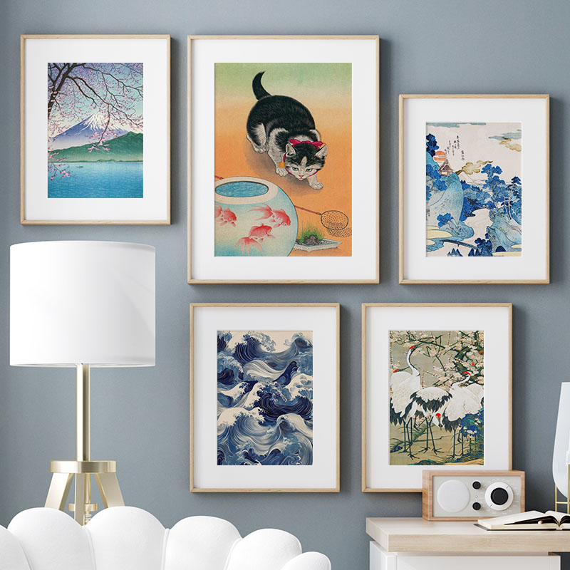 Japon Katsushika Hokusai tuval - Interior Design Modern incelemesi ve fiyatı